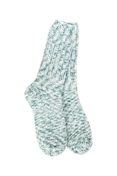 World's Softest Weekend Ragg Crew Socks for Women in Spruce