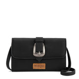 Wrangler Buckle Mini Wallet Crossbody for Women in Black