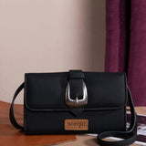 Wrangler Buckle Mini Wallet Crossbody for Women in Black