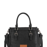 Wrangler Carry All Buckle Tote Crossbody for Women in Black