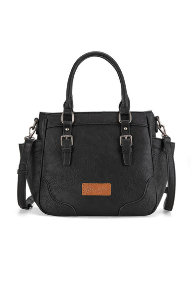 Wrangler Carry All Buckle Tote Crossbody for Women in Black