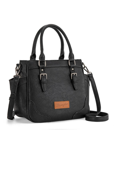 Wrangler Carry All Buckle Tote Crossbody for Women in Black