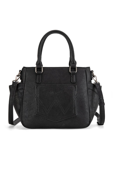 Wrangler Carry All Buckle Tote Crossbody for Women in Black