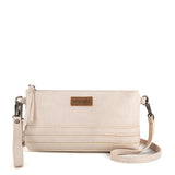 Wrangler Leather Mini Crossbody Purse for Women in Beige