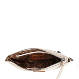 Wrangler Leather Mini Crossbody Purse for Women in Beige