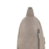 Wrangler Dual Zippered Crossbody Sling Bag for Women in Grey