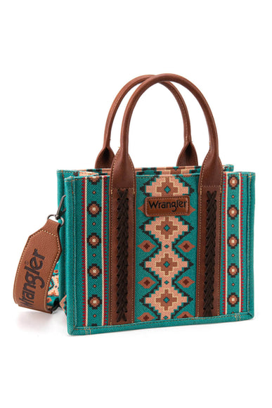 Wrangler Crossbody Tote Bag for Women in Turquoise
