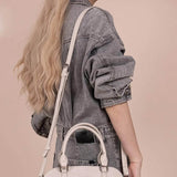 Wrangler Dome Satchel Crossbody Purse for Women in Beige