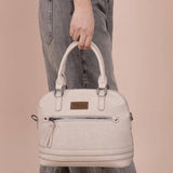 Wrangler Dome Satchel Crossbody Purse for Women in Beige