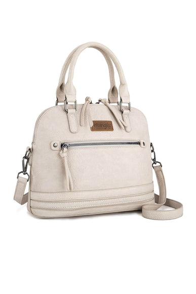 Wrangler Dome Satchel Crossbody Purse for Women in Beige