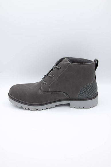 Xray Shoes Lace Up Lug Boots for Men in Grey