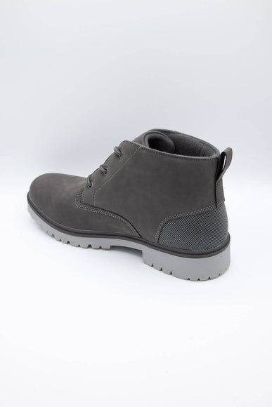 Xray Shoes Lace Up Lug Boots for Men in Grey