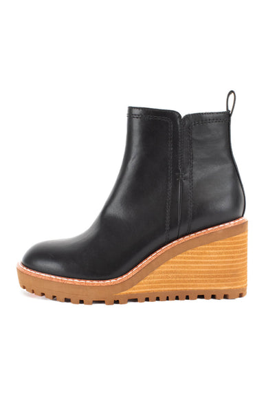 Yellow Box Arten Wedge Booties for Women in Black