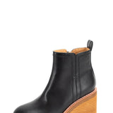 Yellow Box Arten Wedge Booties for Women in Black