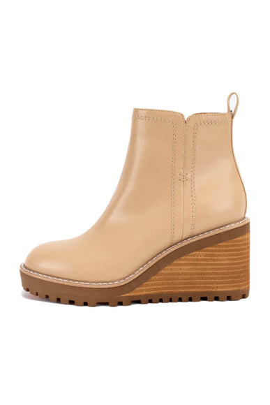 Yellow Box Arten Wedge Booties for Women in Sand
