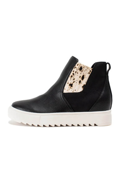 Yellow Box Malvena Wedge Sneakers for Women in Black