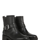 Zodiac Shoes Miller Buckle Booties for Women in Black 