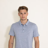 1897 Original Jersey Polo Shirt for Men in Grey/Blue