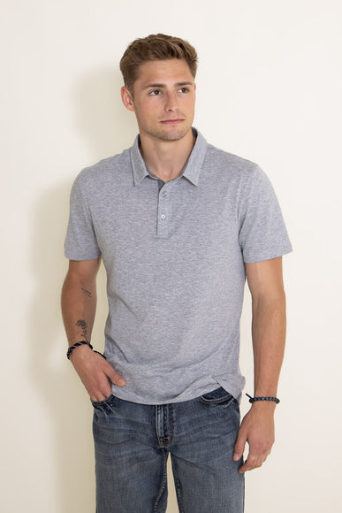 1897 Original Jersey Polo Shirt for Men in Grey