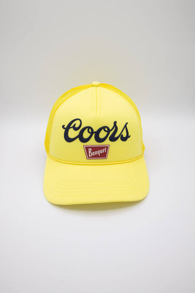 American Needle Coors Banquet Foam Trucker Hat for Men in Yellow
