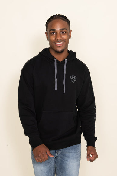 Ariat Logo Hoodie for Men in Black