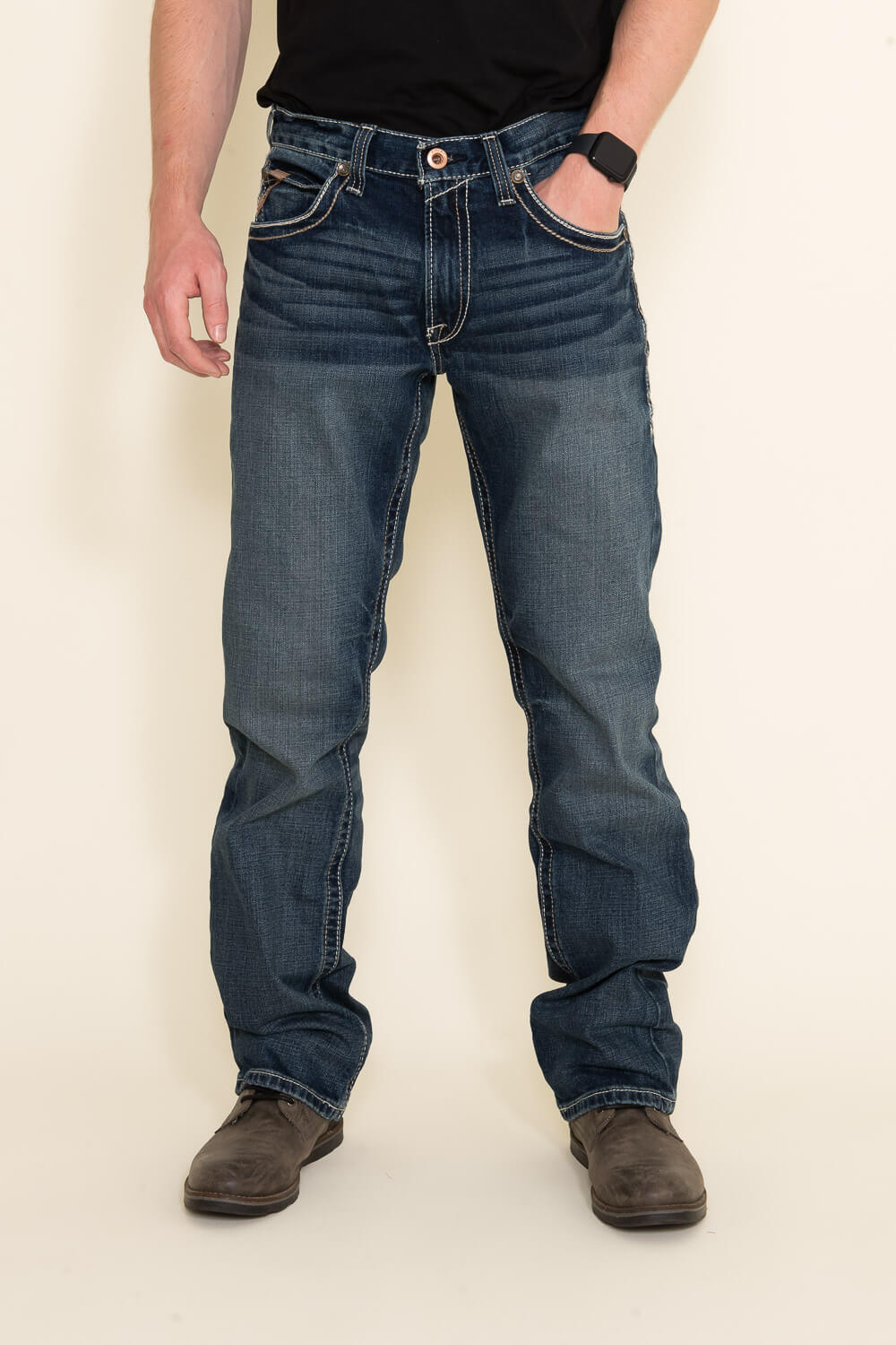 Brooklyn Athletics Twill Cargo Jogger Pants for Men in Black