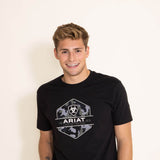 Ariat Camo Badge T-Shirt for Men in Black