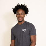 Ariat Woodgrain Shield T-Shirt for Men in Grey