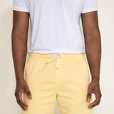 Poplin Volley Shorts for Men in Pale Yellow