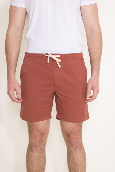 Poplin Volley Shorts for Men in Maple Red