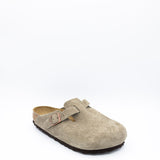 Birkenstock Boston Soft Footbed Clogs for Women in Taupe