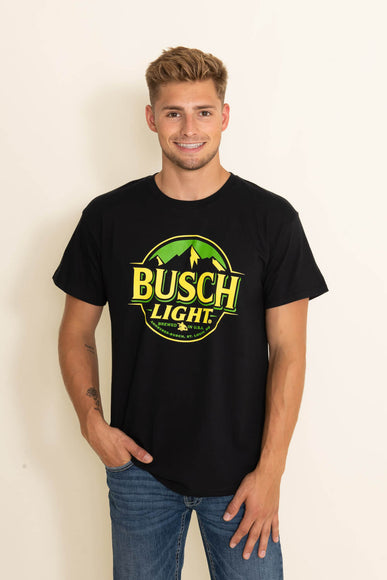 Brew City Apparel Busch Light Two-Tone T-Shirt for Men in Black
