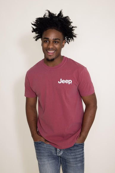 Jeep Catch a Wave T-Shirt in Red