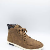 B52 by Bullboxer Moc Toe Boots for Men in Brown Taupe