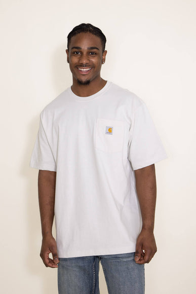Carhartt Dog Graphic Pocket T-Shirt for Men in Malt