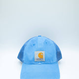 Carhartt Mesh-Back Logo Trucker Hat in Blue