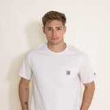 Carhartt Force Relaxed Fit Midweight Pocket T-Shirt for Men in Malt White