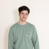 Carhartt Relaxed Fit Long-Sleeve Graphic T-Shirt for Men in Green