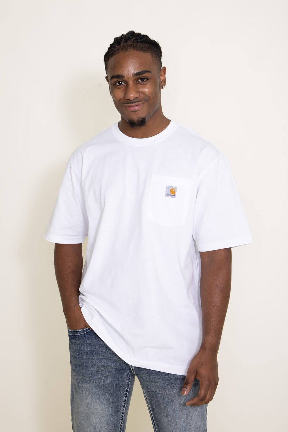 logo pocket tee shirt