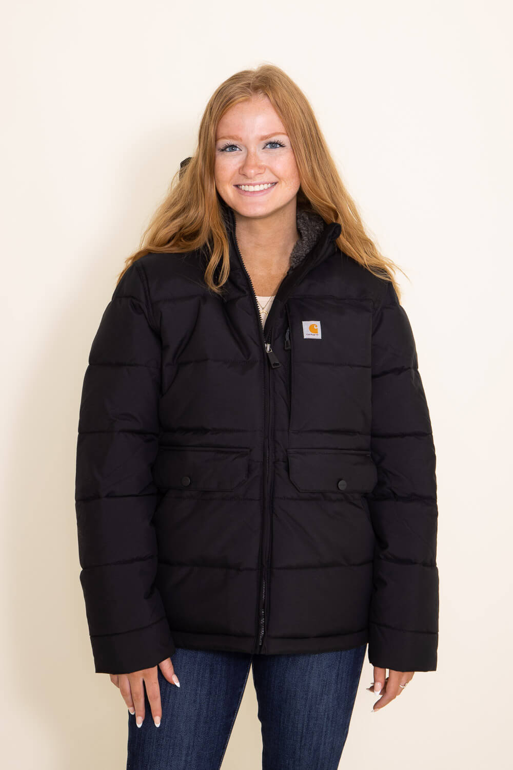 Carhartt Relaxed Fit Midweight Utility Jacket for Women in Black