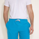 Charles And A Half Volley Stretch Hydro Shorts for Men in Light Blue 