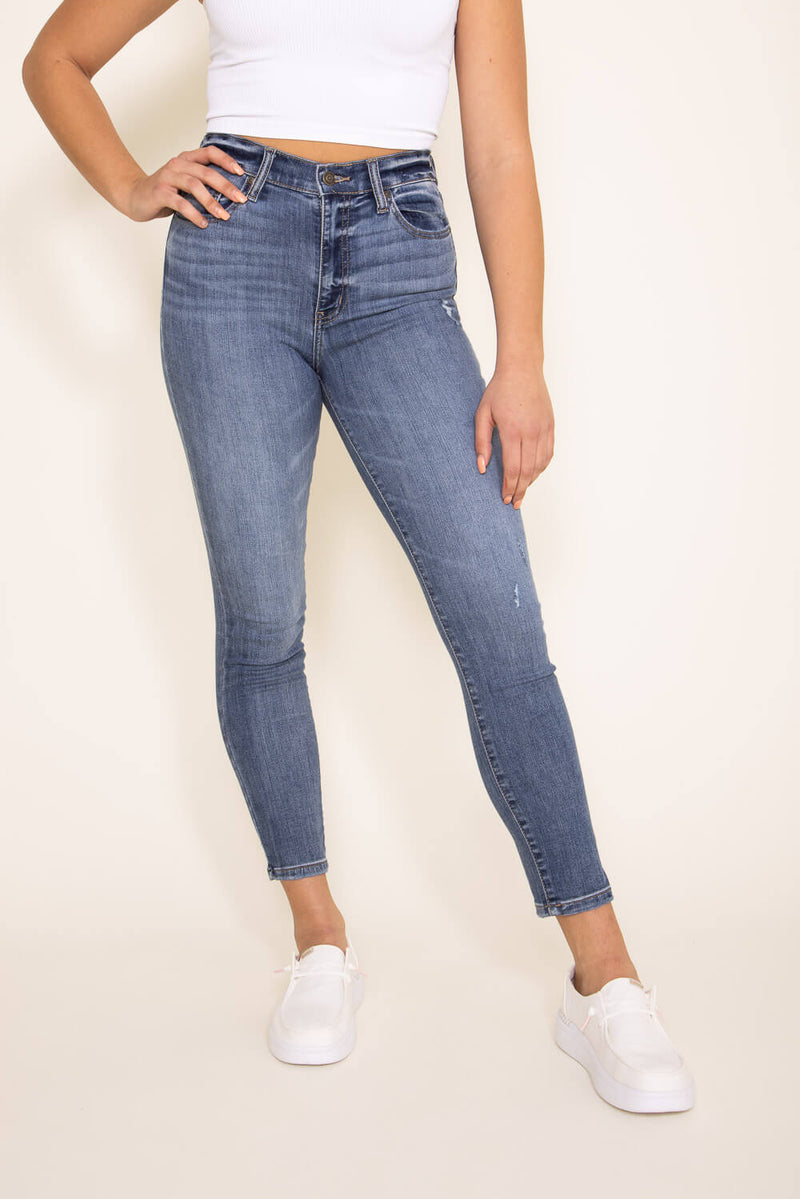 Jean Skinny Eunina Junior Taille 3 – Bleu Coton Mélangé
