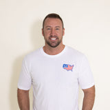 Huk Fishing American Huk T-Shirt for Men in White