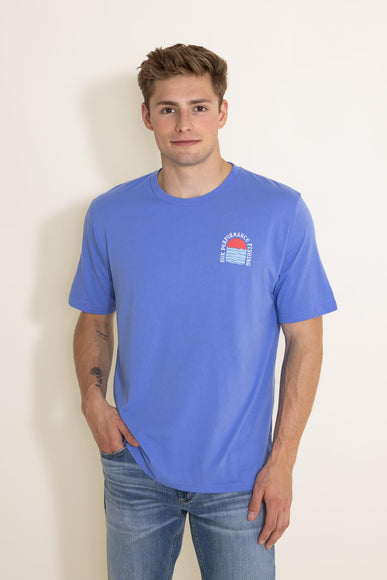 Huk Fishing Sun and Surf T-Shirt for Men in Wedgewood