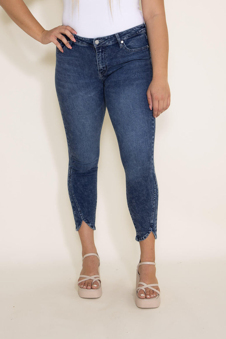 Mid Rise Ankle Skinny Jeans