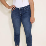 KanCan Temple Mid Rise Ankle Skinny Jeans for Women