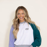 Levi’s Logo Color Block Sweatshirt for Women in White