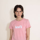 Levi’s Poster Logo T-Shirt for Women in Pink