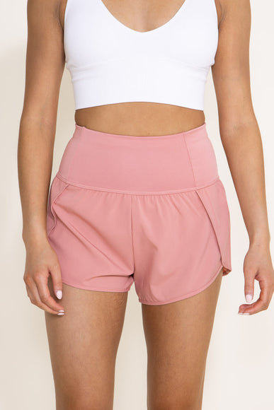 Love Tree Lined Active Shorts for Women in Pink