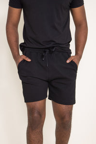 1897 Active Diamond Weave Shorts for Men in Black